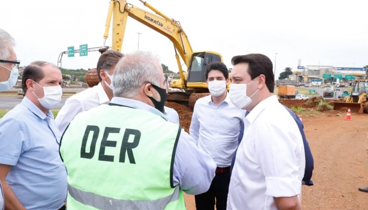 Governador vistoria início das obras do Trevo Cataratas, em Cascavel