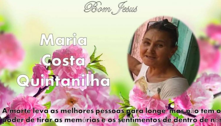 É com pesar que comunicamos o falecimento da senhora Maria Quintanilha em Cafelândia 