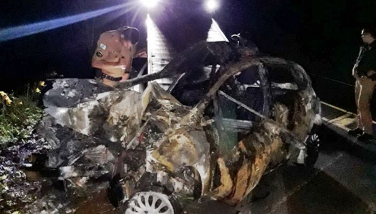 Homem mata mulher em boate e na fuga bate o carro e morre carbonizado na região 