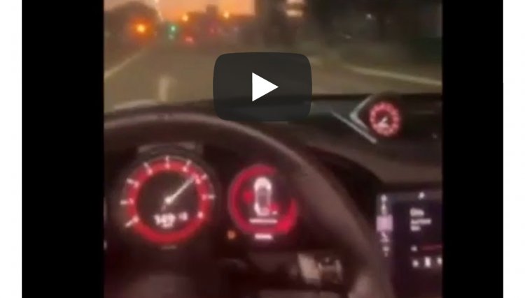 Condutor de veículo filma velocímetro que passa de 100Km/h, em plena Avenida Brasil