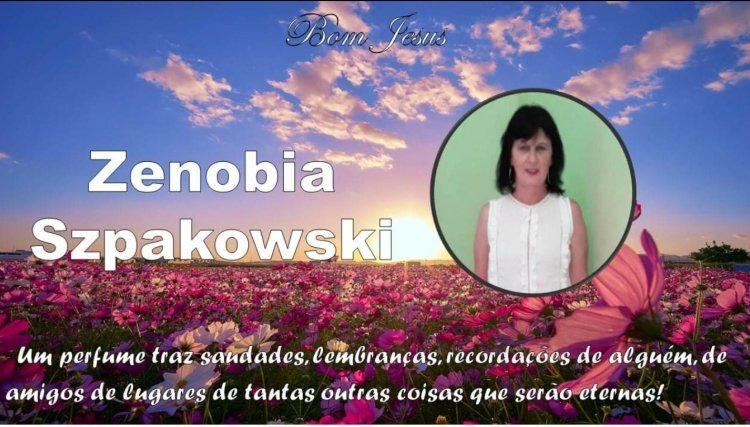 É com pesar que comunicamos o falecimento da senhora Zenobia em Cafelândia 