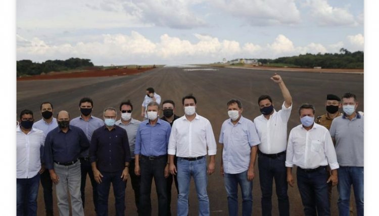 Com investimentos da Itaipu a ampliação da pista do Aeroporto de Foz do Iguaçu alcança 85%
