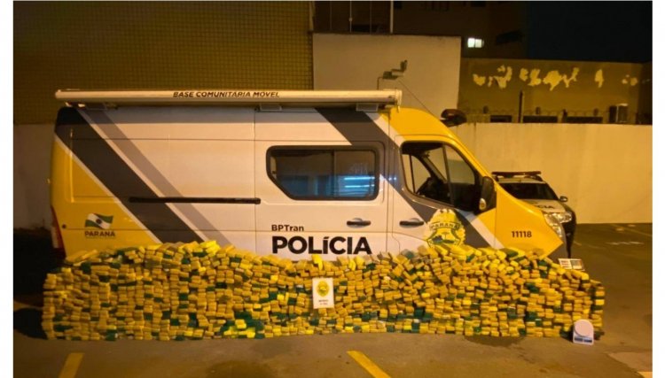 Em abordagem de tr&acirc;nsito, policiais militares apreendem 752 quilos de maconha