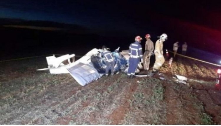 Avião cai e duas pessoas morrem em aeroporto executivo de Cascavel
