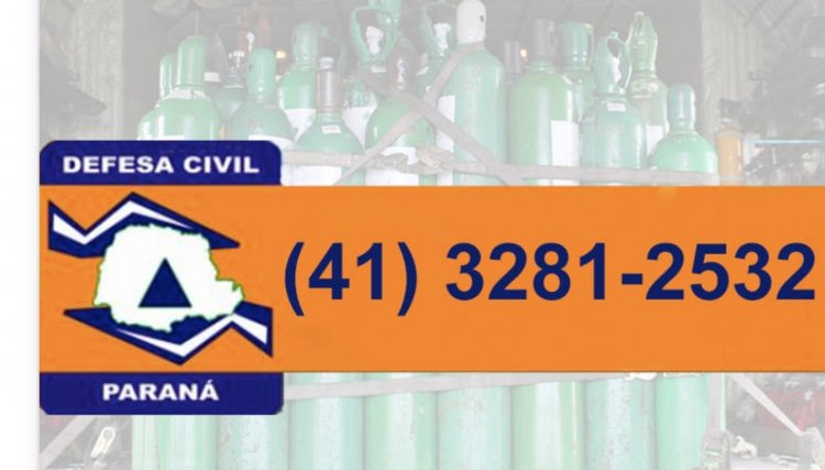 Defesa Civil disponibiliza telefone para receber doações de oxigênio