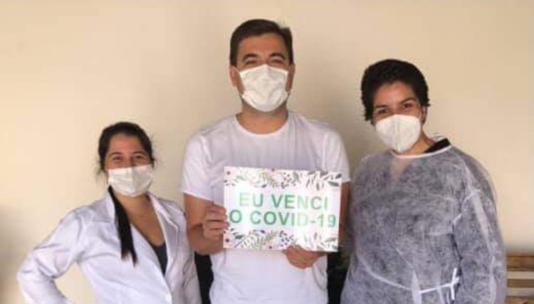 Prefeito de Jesuítas posta mensagem após vencer a Covid 