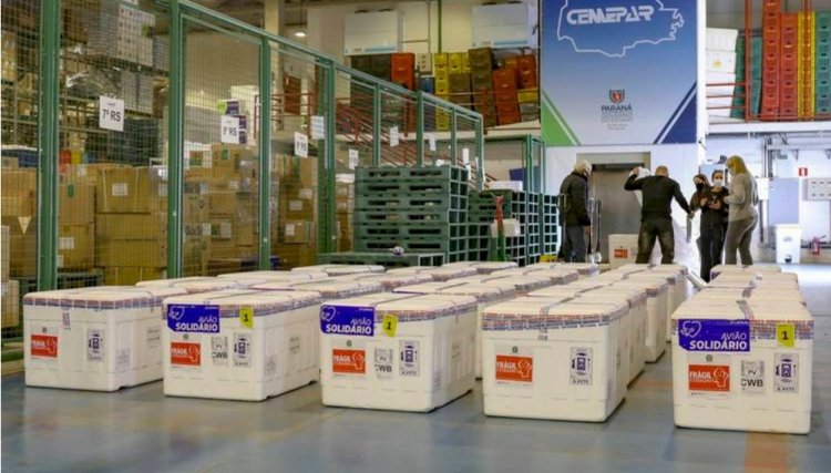 Paraná receberá mais 649.420 vacinas contra a Covid-19 nesta semana