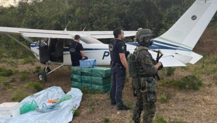 Vindo da Bolívia avião carregado de cocaína é interceptado pela Força Aérea