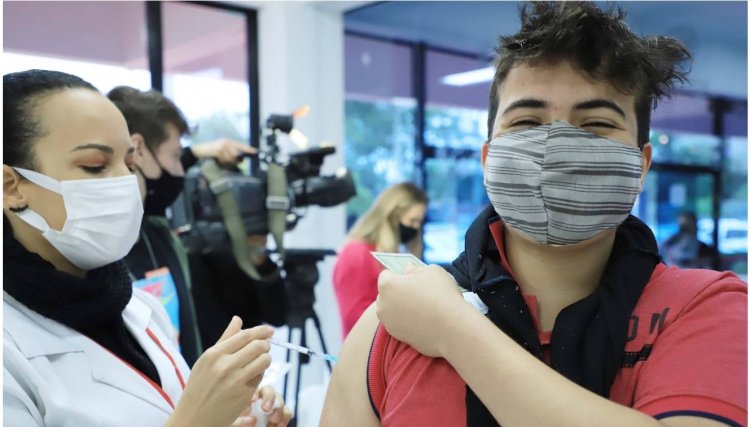 63% dos adolescentes de Toledo já foram vacinados contra a Covid-19