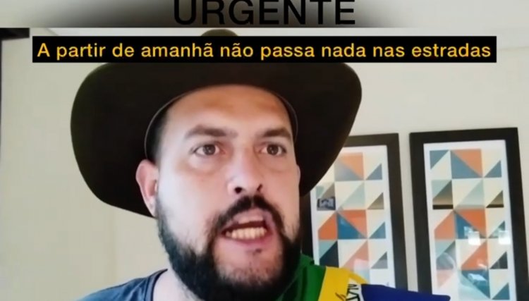 Só passa ambulância, remédio e oxigênio, diz Zé Trovão veja o vídeo 