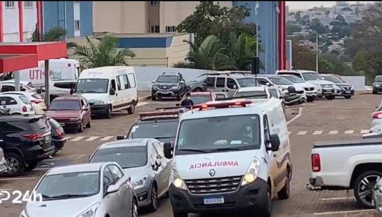Depen faz escolta de detento para atendimento médico no Huop