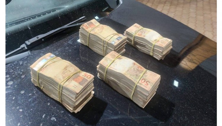 PRF apreende homem com R$ 100 mil não declarados em Corbélia