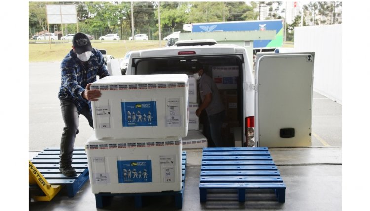 Mais de 805 mil vacinas contra a Covid-19 devem chegar ao Estado nesta segunda