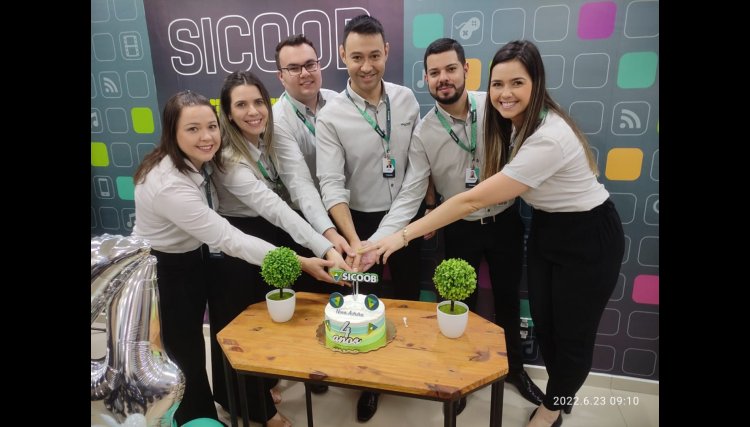 Agência do Sicoob de Nova Aurora/ PR comemora 4 anos de atuação