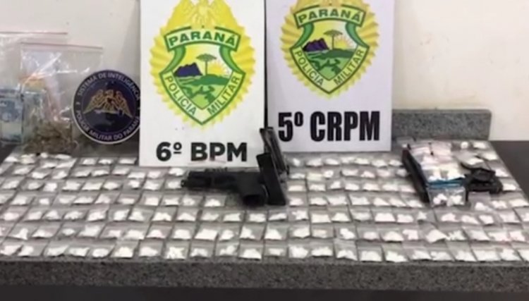 Homem é detido com pistola e 183 pacotes de cocaína na região 