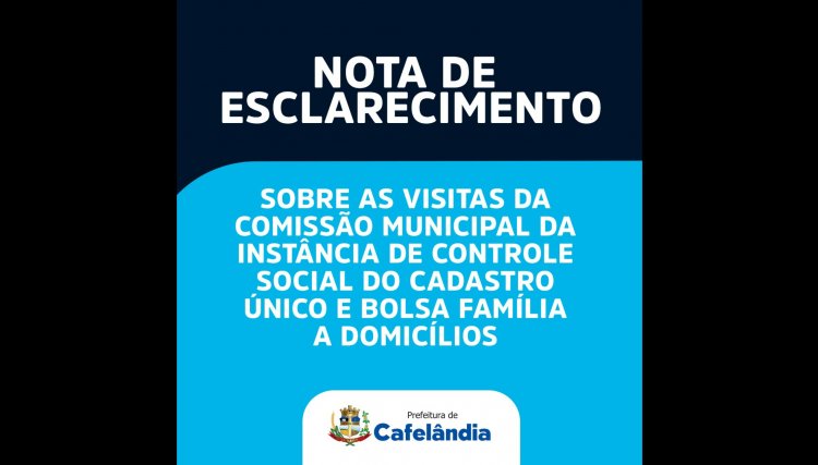 CRAS de Cafelândia divulga nota de esclarecimento sobre suposto golpe 