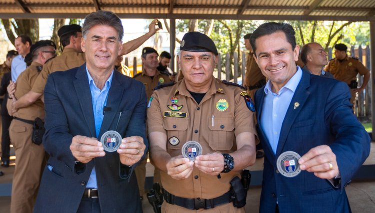 Pacheco e Paranhos são homenageados pelo Coronel Garcez em Cascavel