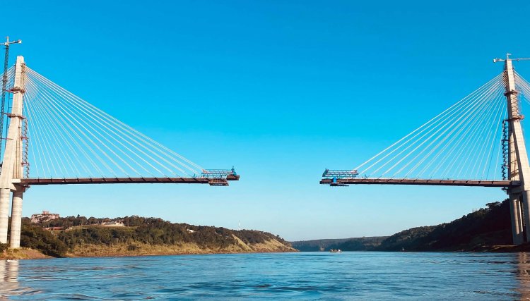 Com investimentos da Itaipu Ponte da Integração chega a 86% de execução e faltam 76 metros