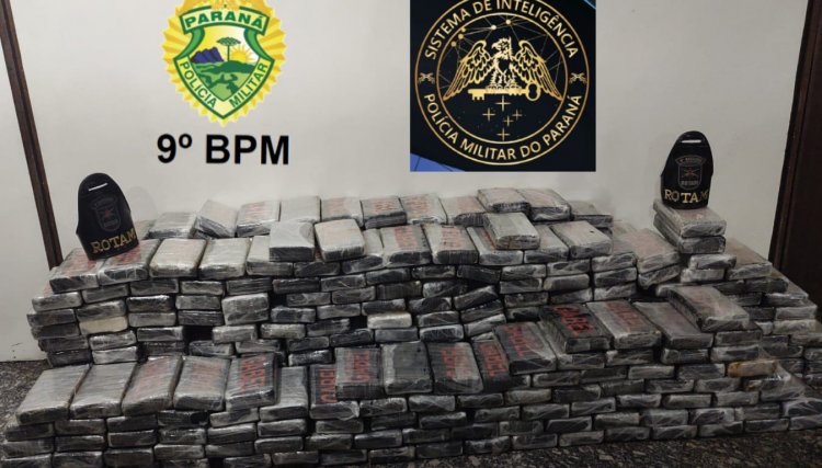PM apreende 475 quilos de drogas avaliadas em R$ 107 milhões no PR