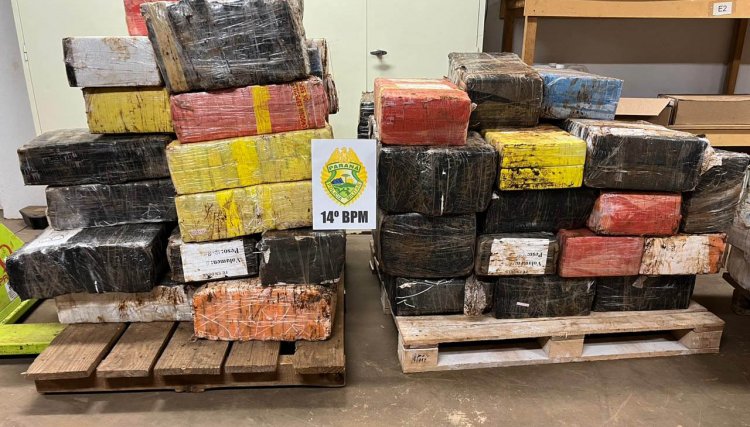 Mais de 5 toneladas de drogas são apreendidas no Paraná e parte foi na região Oeste