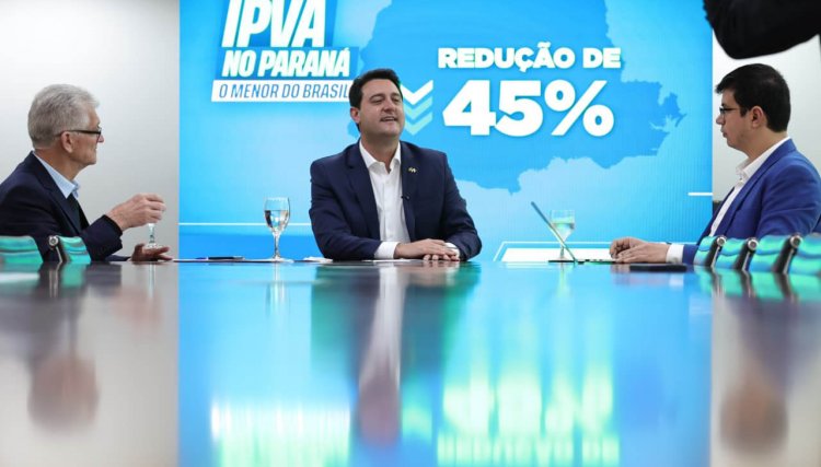 Exemplo para o Brasil Paraná reduz em 45% alíquota do IPVA para 2026 e será o menor do País 